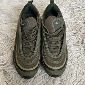 Olive green air max 97 size 8